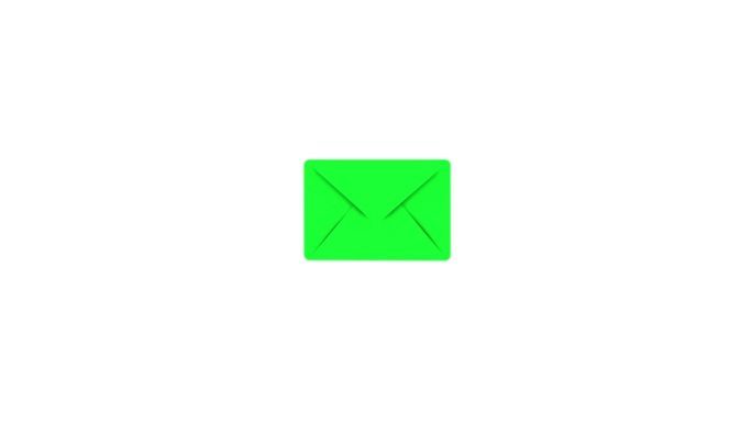 电子邮件图标。用信打开信封。邮件和消息图标在平面风格。