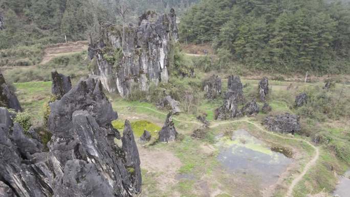 奇峰异石 石栏杆