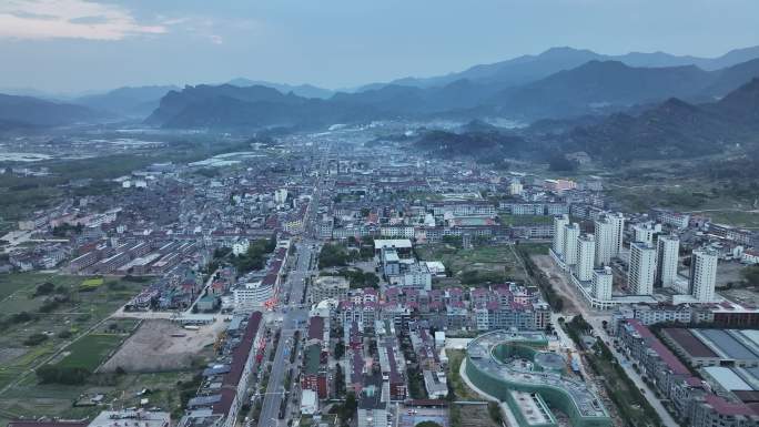 台州仙居横溪镇航拍