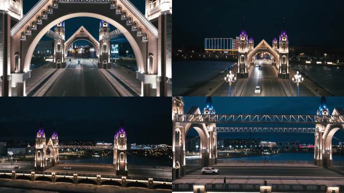 布尔津喀纳斯塔桥航拍素材 原创5.2K