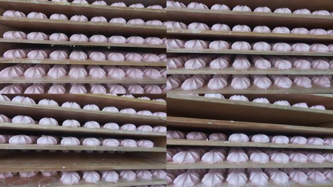 棉花糖的生产。