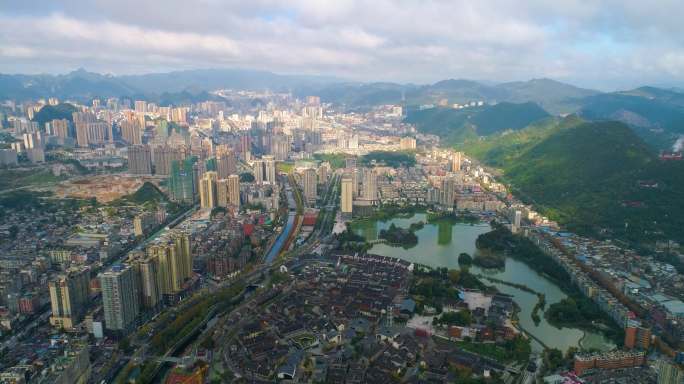 水城古镇秋 城市大景