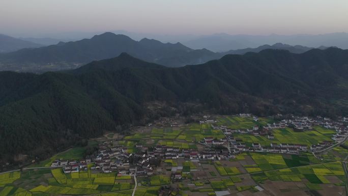 汉中油菜花航拍