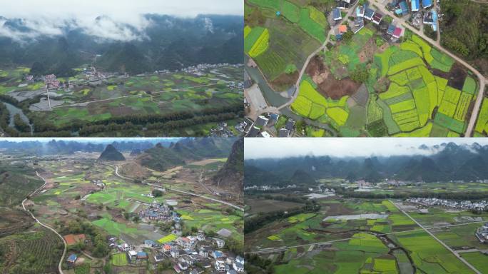 春天春回大地航拍风景