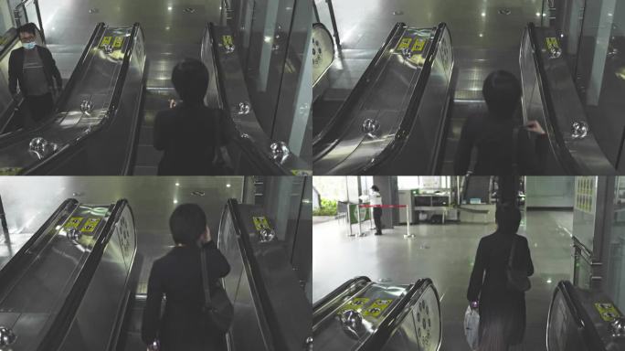 4K实拍，羊城广州南沙黄阁地铁站乘客出站