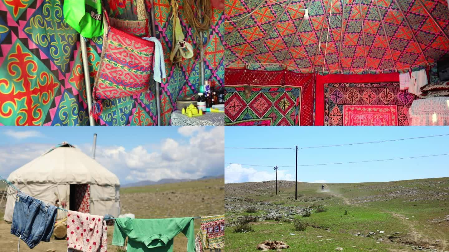 新疆阿勒泰蒙古包牧民生活