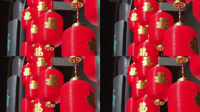 春节过年挂灯笼