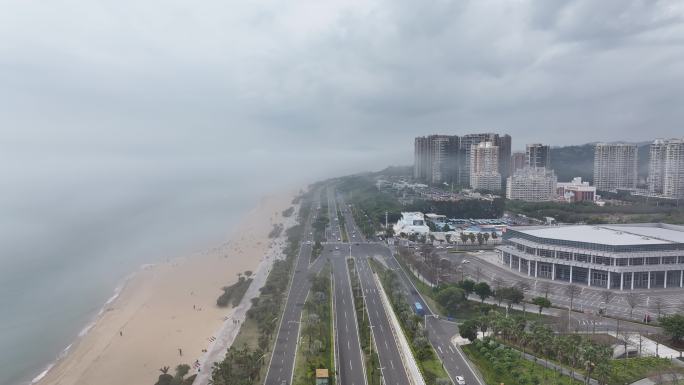 4K 2024年厦门环岛路平流雾云海航拍