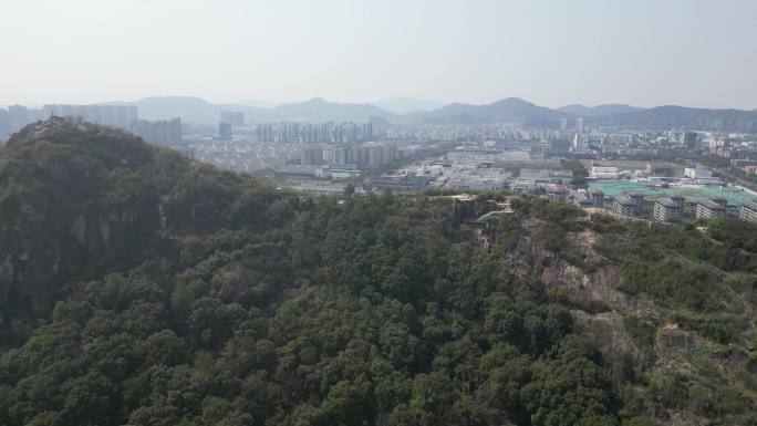 4K航拍苏州虎丘狮山文化广场 狮子山