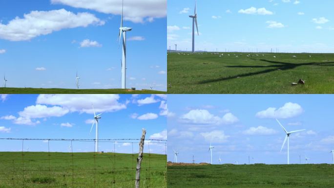 风力发电发风车风力风力清洁能源