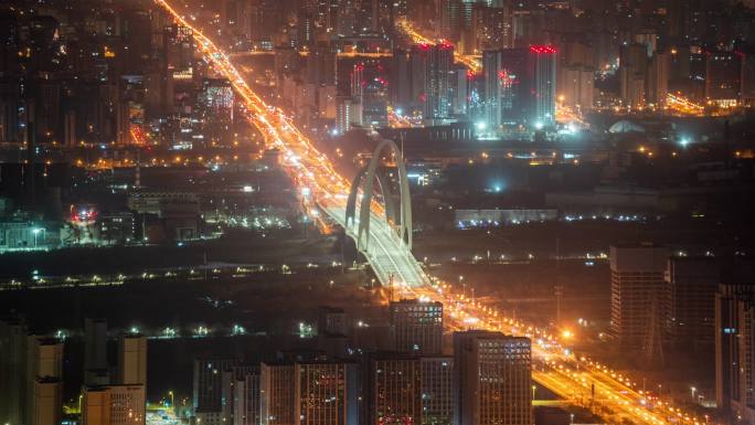 北京首钢大桥夜景