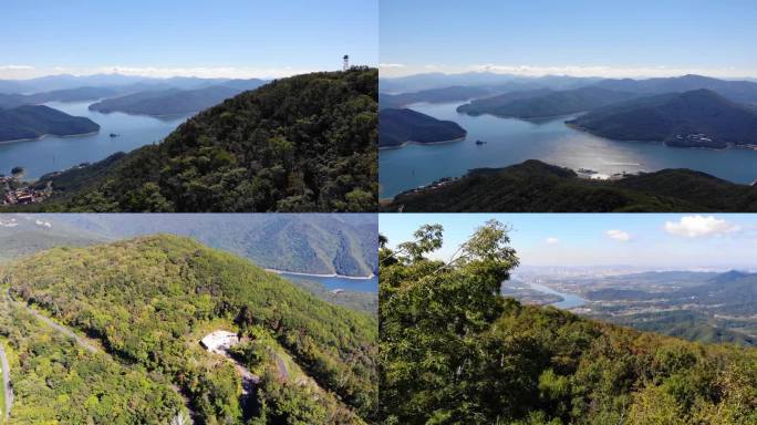 朱雀山顶松花湖