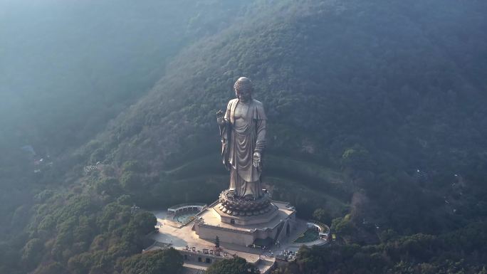 无锡灵山胜境灵山大佛航拍