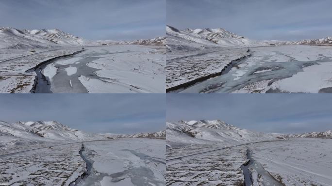 冰河航拍