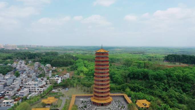 澄迈县金山寺4K航拍