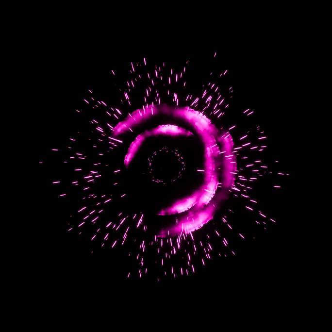 粒子圆形冲击波爆炸