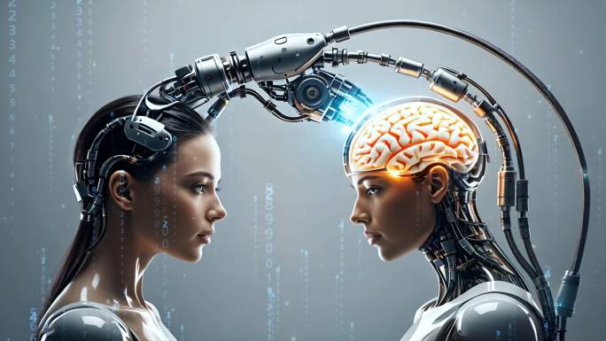 智能AI机器人学习进化未来科技