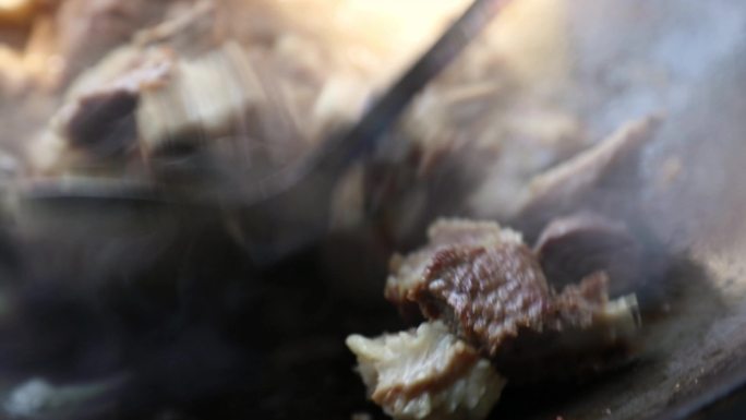 新疆美食羊肉手抓饭4K高清实拍