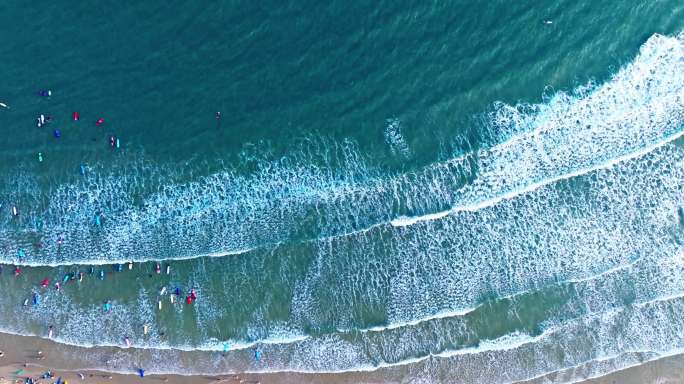 海南三亚海棠湾后海冲浪沙滩