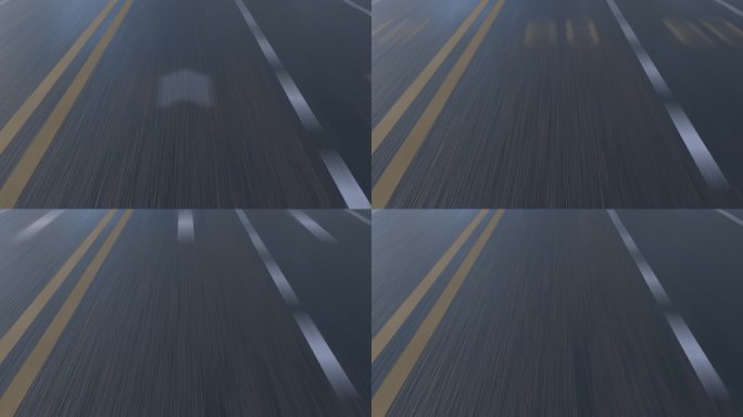 【4k】高速公路双黄线快速行驶视频素材