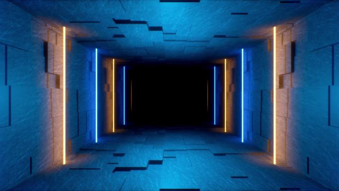 蓝色空间 隧道