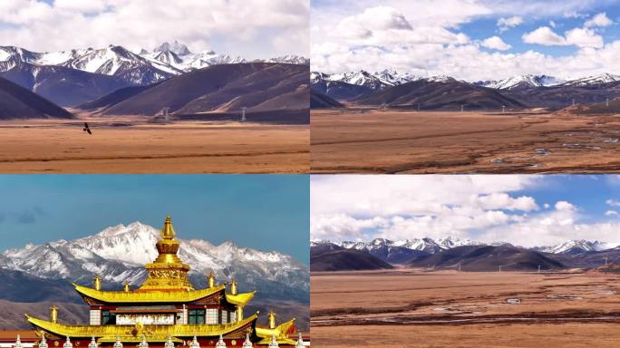 原创航拍西藏风光延时