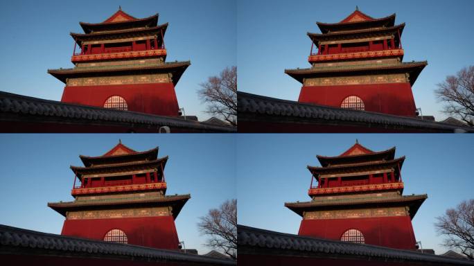 北京鼓楼钟楼与胡同