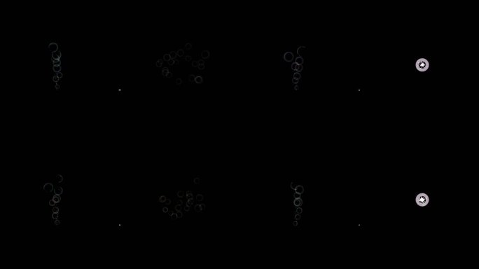 梦幻彩色气泡爆炸粒子