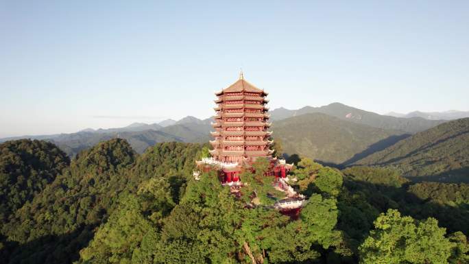 青城山  老君阁 青城山延时 青城山航拍