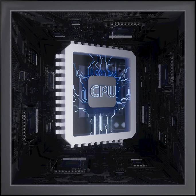 芯片CPU展示动画