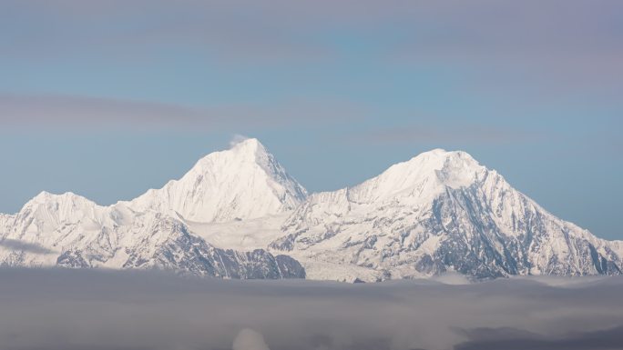 蜀山之王贡嘎雪山延时