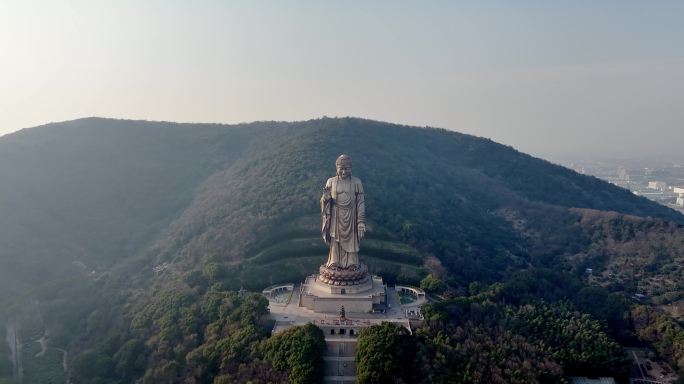 无锡灵山胜境灵山大佛航拍