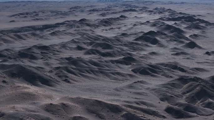 空旷戈壁滩 干旱 荒漠化 沙化 无人区