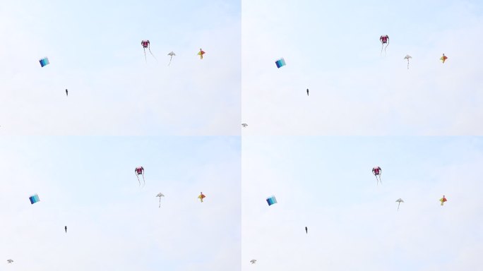 天空的风筝 五颜六色的风筝天空风筝 纸鸢