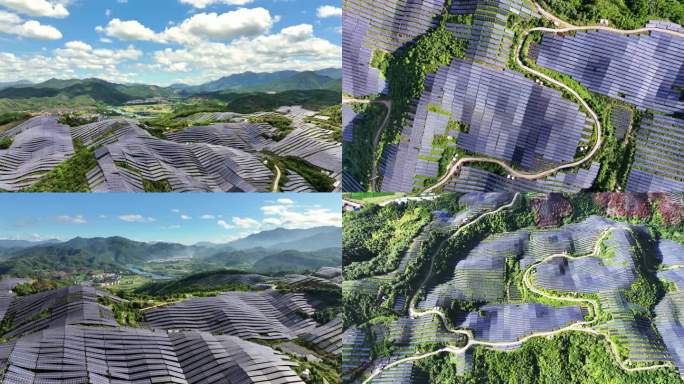 （合集）山顶光伏 新能源 清洁能源太阳能