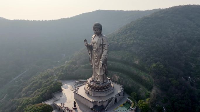 无锡灵山胜境灵山大佛航拍