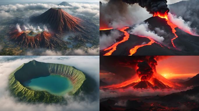 火山喷发岩浆