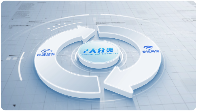 1-10简洁科技信息分类AE模板