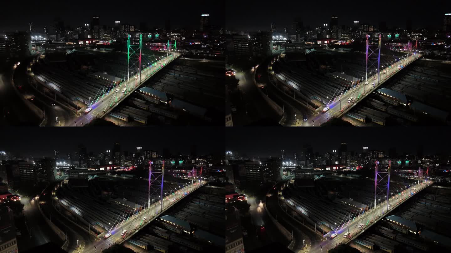 纳尔逊·曼德拉大桥灯光