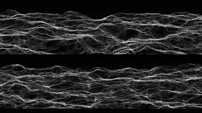 8k宽屏全息海面波浪