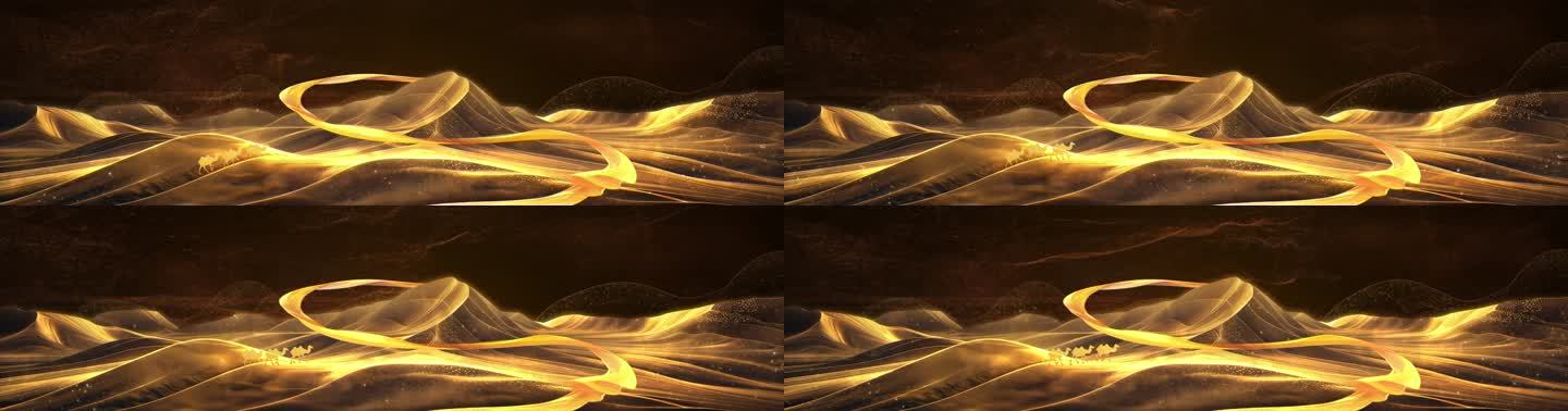 【7K】丝绸之路 沙漠骆驼循环背景
