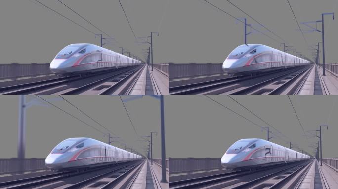 高铁复兴号行驶2k视频元素