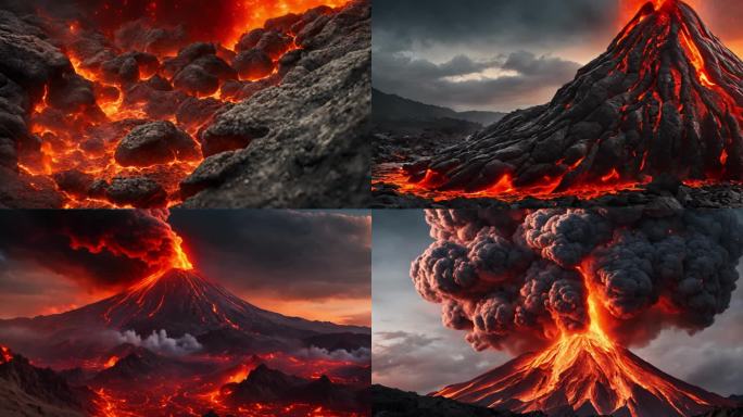 火山 火山爆发 火山喷发 岩浆