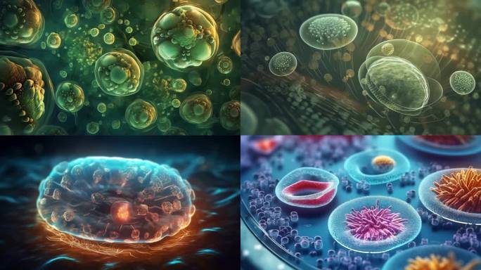 微生物细菌病毒DNA细胞动画视频