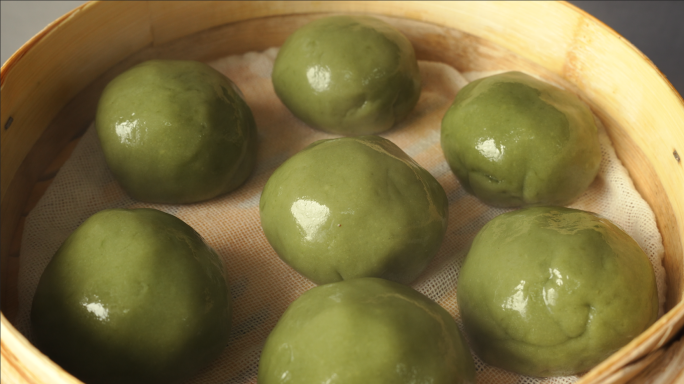 艾叶糍粑青团制作过程