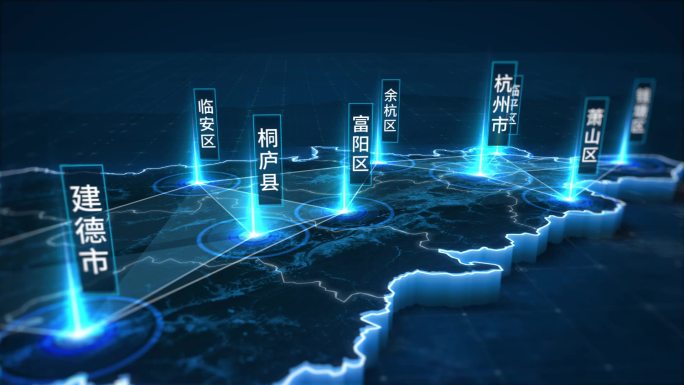 蓝色科技杭州地图