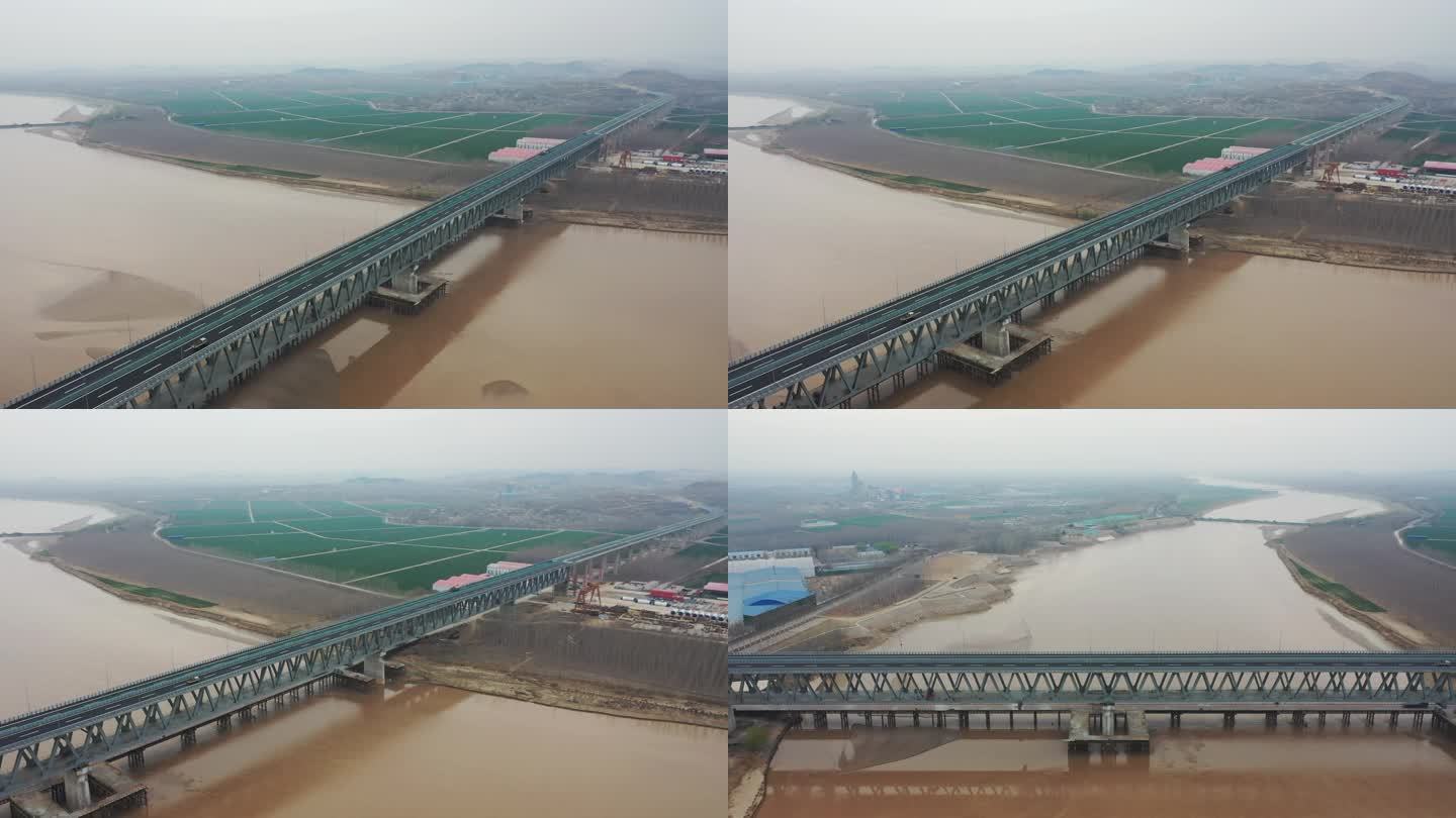 山东聊城：聊泰黄河公铁大桥即将正式通车