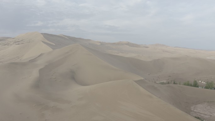 航拍敦煌沙漠无人区荒漠黄昏荒凉戈壁素材