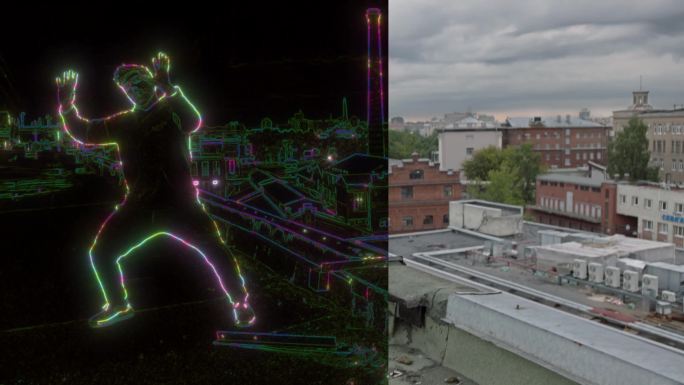 边缘发光失帧滤镜【AE模板】