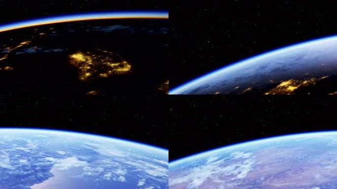 【8k】超宽屏科技宇宙日出